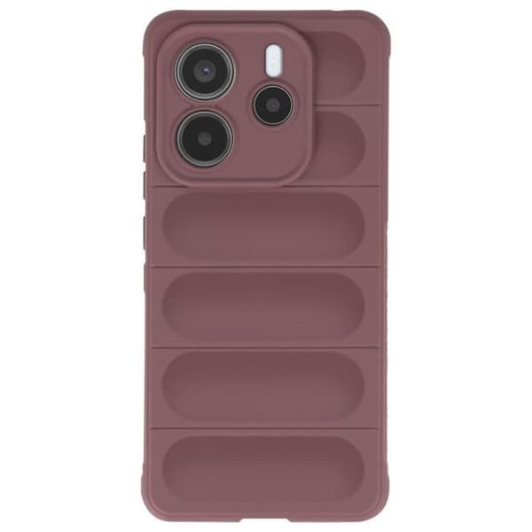 Skyddsfodral för Xiaomi Redmi Note 14 5G Stötskydd Silikon Texturerat 3D Lila