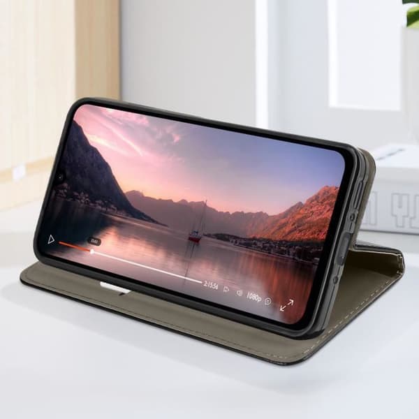 Samsung Galaxy A26 Fodral med Magnetiskt Portföljstöd Svart