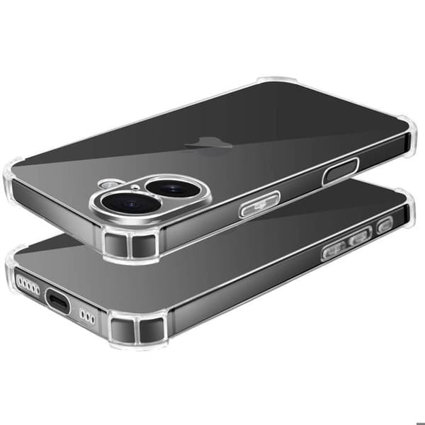Stöttålig skal för iPhone 16 Plus med förstärkta hörn Mayaxess Transparent