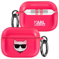 Miniatyrbild 1 av 4: Coque för AirPods Pro Choupette Stötsäker med Ring Karl Lagerfeld Fuchsia