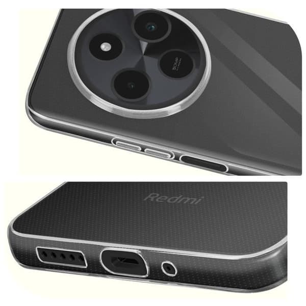 Coque Silicone Souple pour Xiaomi Redmi 14C Mayaxess Transparent