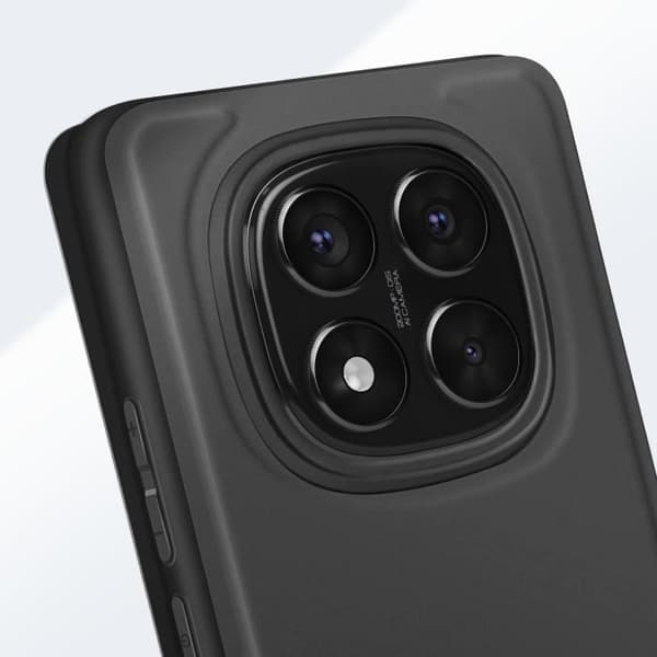 Etui för Redmi Note 14 Pro och Note 14 Pro Plus med kortficka och handledsrem, tillverkat för Xiaomi, svart