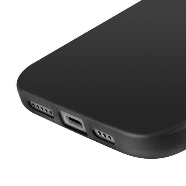 Coque för iPhone 16 Pro Silikon Mjuk Tunn Beläggning Mayaxess Svart
