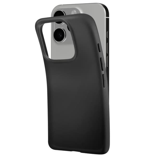 Coque för iPhone 16 Pro Silikon Mjuk Tunn Beläggning Mayaxess Svart