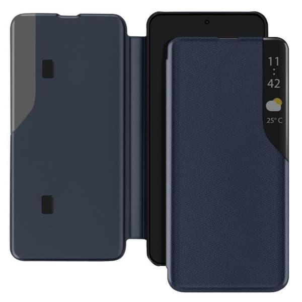 Etui för Xiaomi Redmi Note 14 5G Fällbart Stöd för Video Mörkblå