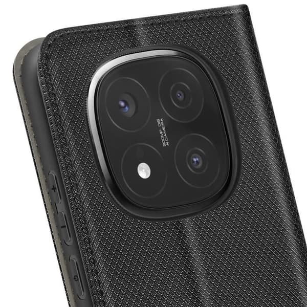 Etui för Redmi Note 14 Pro och 14 Pro Plus Magnetisk kortficka Svart