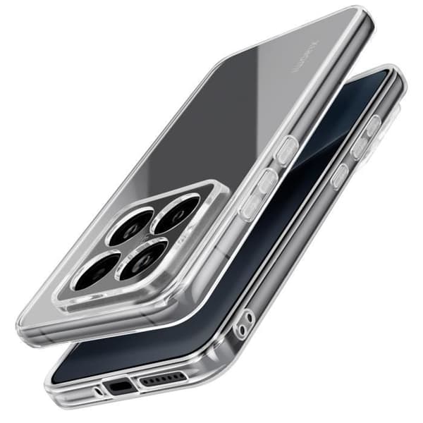 Coque för Xiaomi 15 Kontur Silikon Baksida Akryl Transparent