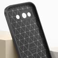 Miniatyrbild 3 av 4: Coque i kolför karbon för Google Pixel 9a Silikon Stötdämpande Antiglidande Svart