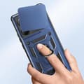 Miniatyrbild 3 av 4: Coque för Xiaomi Redmi Note 14 5G med magnetring och kameraschutz i blå natt.