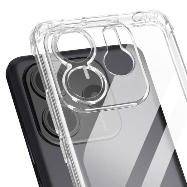 Skyddsskal för Xiaomi Redmi Note 14 5G Stötsäker Flexibel Förstärkta hörn Transparent