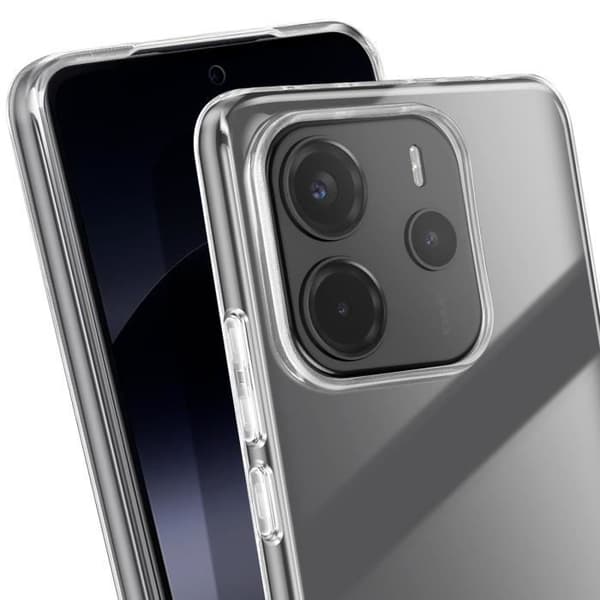 Skyddsskal för Xiaomi Redmi Note 14 4G Kontur Silikon Transparent Akrylbaksida
