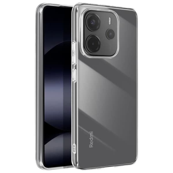 Skyddsskal för Xiaomi Redmi Note 14 4G Kontur Silikon Transparent Akrylbaksida