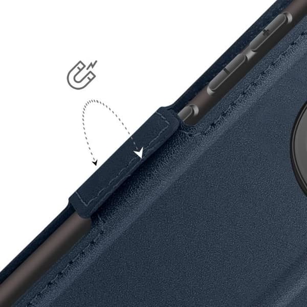 Fodral för Redmi Note 14 Pro och 14 Pro Plus med kortfack och videostöd i nattblått