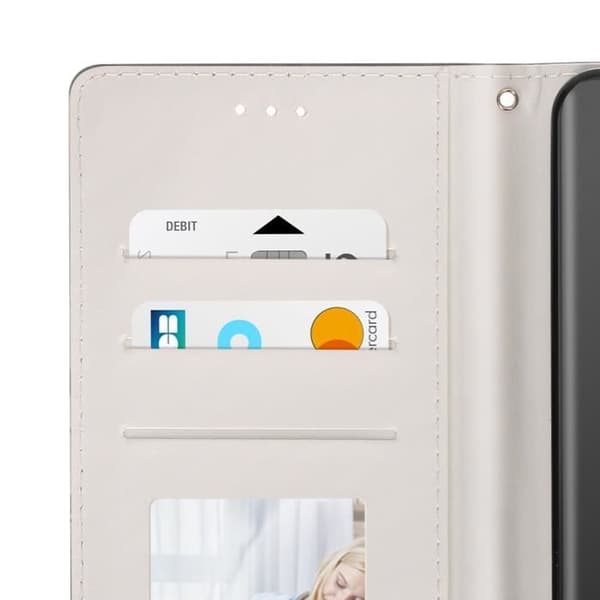 Étui för Xiaomi Redmi Note 14 5G Videostöd Vit / Svart