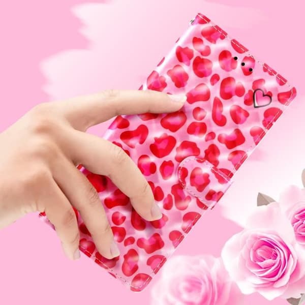 Étui för Xiaomi Redmi Note 14 5G Plånbok Videostöd Rosa