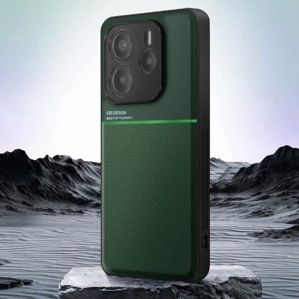 Coque för Xiaomi Redmi Note 14 5G Bi-material Antichock Grön