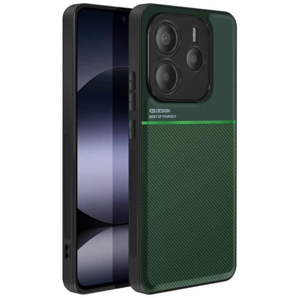 Coque för Xiaomi Redmi Note 14 5G Bi-material Antichock Grön