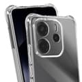 Miniatyrbild 4 av 4: Skydd för Xiaomi Redmi Note 14 4G Stöttålig Flexibel Förstärkta hörn Transparent