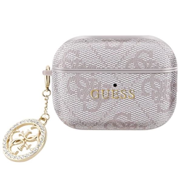 Skal för AirPods Pro 2 med Elegant Charm Design Guess Rosa Puder