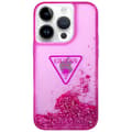Miniatyrbild 1 av 4: Coque Luxe för iPhone 14 Pro Max Flytande Glitter Anti-repa Guess Fuchsia