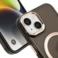 Miniatyrbild 4 av 4: Coque för iPhone 14 Plus MagSafe Gold Outline Guess Noir