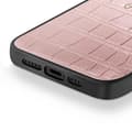 Miniatyrbild 4 av 4: Coque för iPhone 13 Pro Stötabsorberande Croco Elegant Guess Rosa