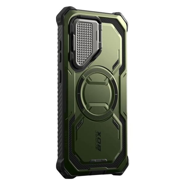 Coque Intégrale för Samsung S25 Plus Stöttålig MagSafe Kompatibel I-Blason Grön