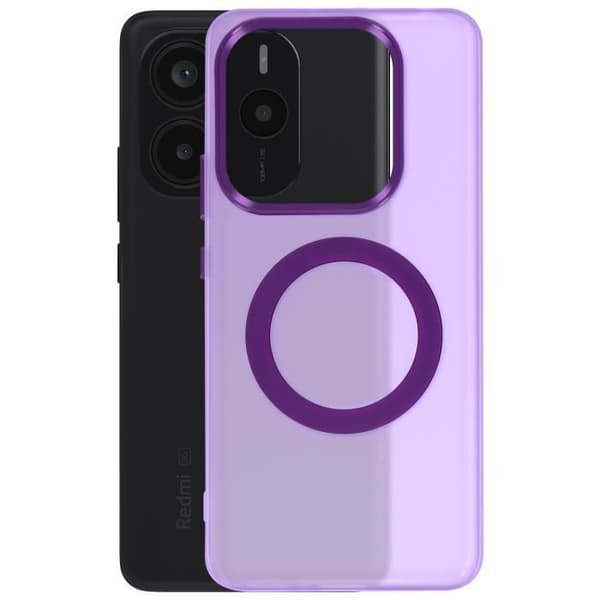 Coque för Xiaomi Redmi Note 14 5G MagSafe Stötsäker Militärkvalitet Lila