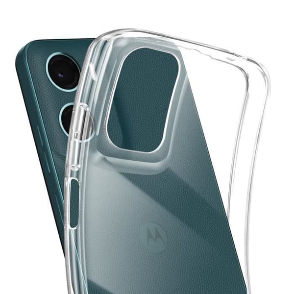 Coque för Motorola Moto G05 och Moto E15 Kontur Silikon Transparent