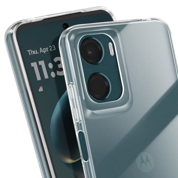 Coque för Motorola Moto G05 och Moto E15 Kontur Silikon Transparent