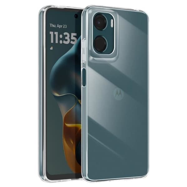 Coque för Motorola Moto G05 och Moto E15 Kontur Silikon Transparent