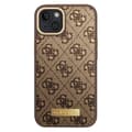 Miniatyrbild 2 av 4: Coque MagSafe för iPhone 14 Elegant 4G Metalplatta Guess Brun