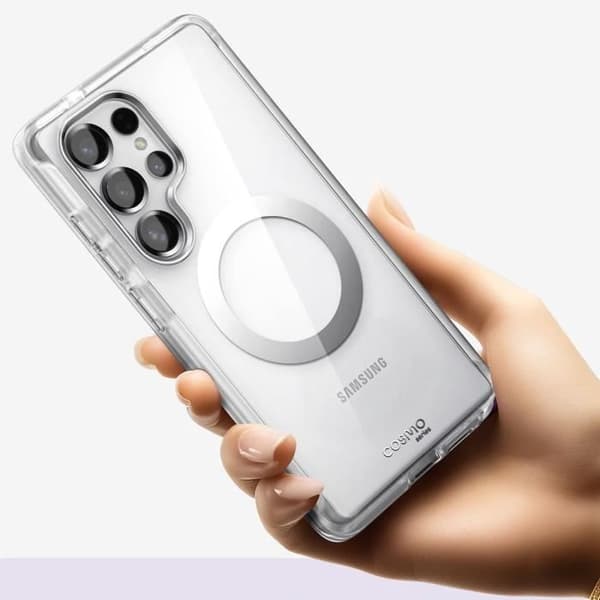 Heltäckande skydd för Samsung S25 Ultra Stöttålig Cosmo-kollektion I-Blason Transparent