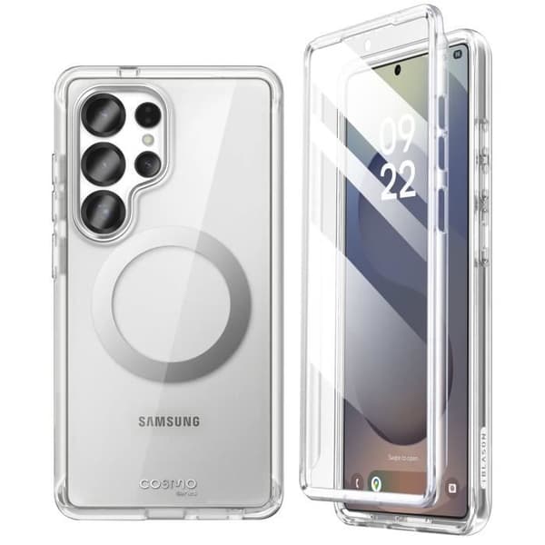 Heltäckande skydd för Samsung S25 Ultra Stöttålig Cosmo-kollektion I-Blason Transparent