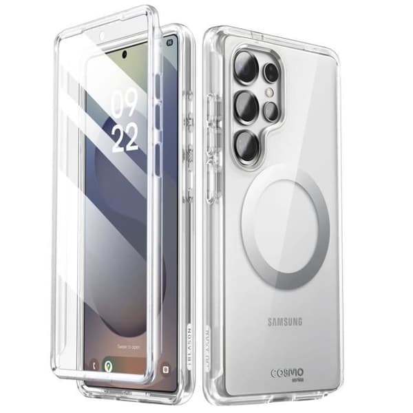 Heltäckande skydd för Samsung S25 Ultra Stöttålig Cosmo-kollektion I-Blason Transparent