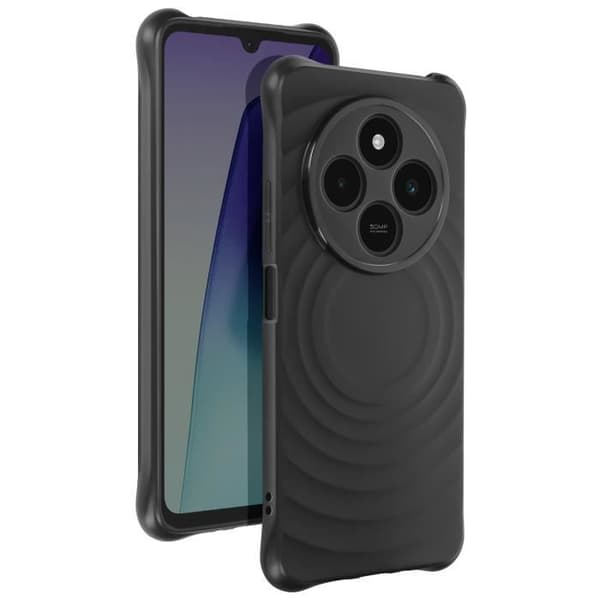 Coque för Samsung Galaxy A16 - Texturerad Antichock Silikon Våg 3D - Svart