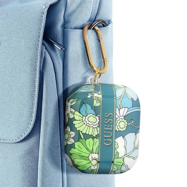 Coque för AirPods Pro med Karbinhake Design Blommigt Delikat Guess Flerfärgad