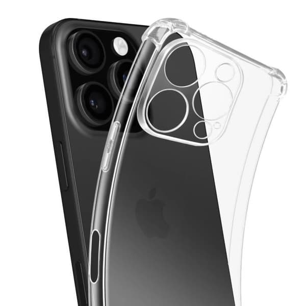 Stötsäker Skal för iPhone 16 Pro Max Med Förstärkta Hörn Mayaxess Transparent
