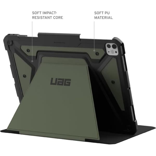 Coque - URBAN ARMOR GEAR - Metropolis SE - Kompatibel med Apple iPad Pro 13 M4/2024 - Oliv - Militärskydd