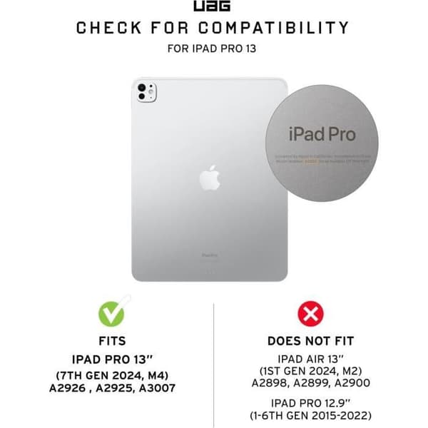 Coque - URBAN ARMOR GEAR - Metropolis SE - Kompatibel med Apple iPad Pro 13 M4/2024 - Oliv - Militärskydd
