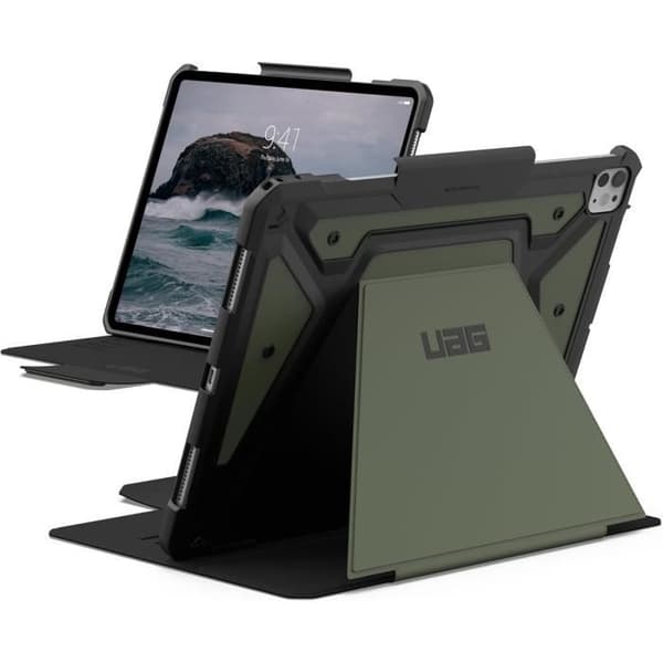 Coque - URBAN ARMOR GEAR - Metropolis SE - Kompatibel med Apple iPad Pro 13 M4/2024 - Oliv - Militärskydd