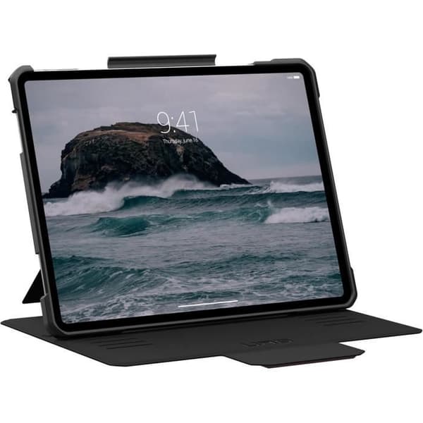 URBAN ARMOR GEAR Metropolis SE-fodral för Apple iPad Air 13 M2 / 2024, Fodral med väcknings-/sömnfunktion, Ställ för Apple Pencil/Logga