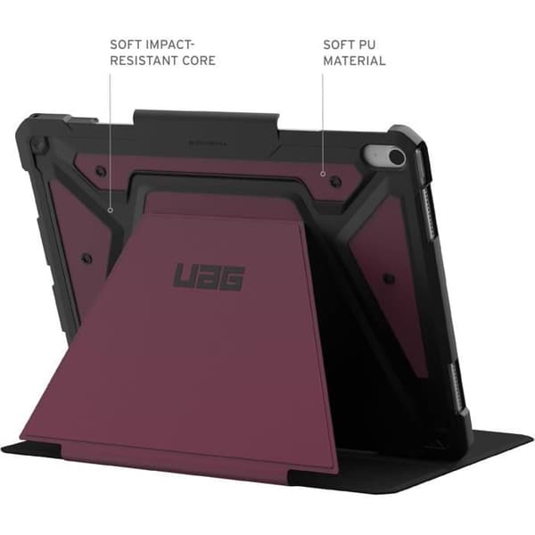 URBAN ARMOR GEAR Metropolis SE-fodral för Apple iPad Air 13 M2 / 2024, Fodral med väcknings-/sömnfunktion, Ställ för Apple Pencil/Logga