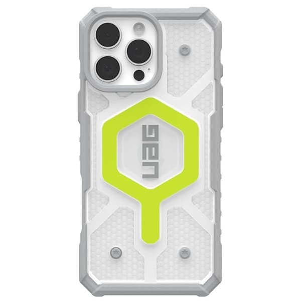 iPhone 16 Pro Fodral - UAG Pathfinder Clear Magsafe - Active Neon