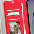 Miniatyrbild 3 av 4: Fodral för Xiaomi Redmi 14C Plånbok med Rem Mayaxess Röd
