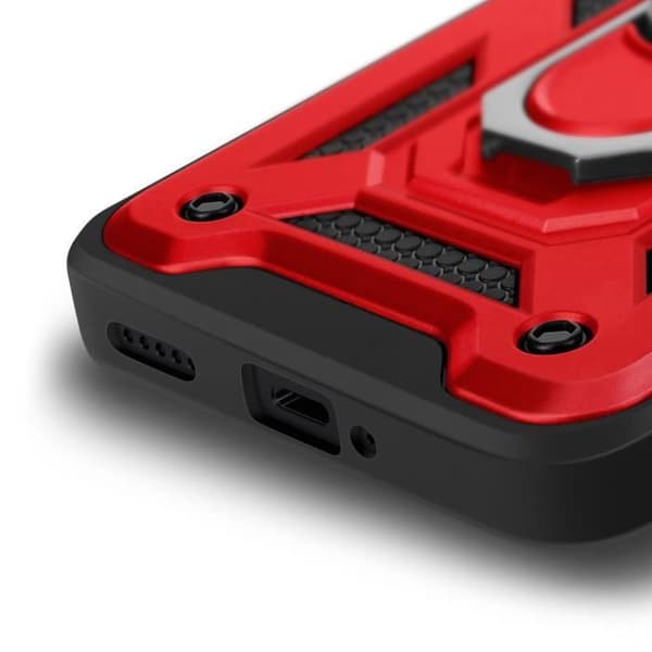Coque för Xiaomi Redmi Note 14 Pro och 14 Pro Plus Med Stöd Båge Mayaxess Röd