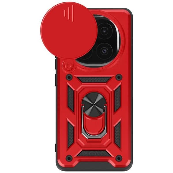 Coque för Xiaomi Redmi Note 14 Pro och 14 Pro Plus Med Stöd Båge Mayaxess Röd