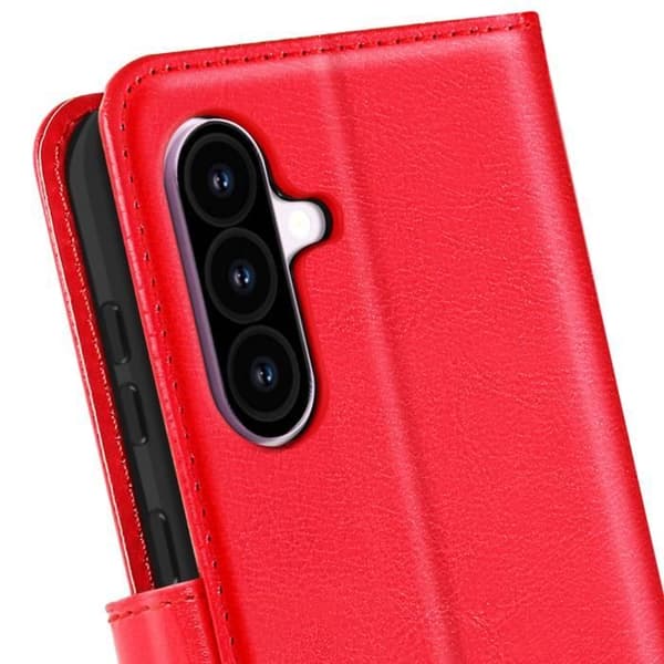 Fodral för Samsung Galaxy A56 Plånbok med Rem Mayaxess Röd