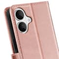 Miniatyrbild 4 av 4: Étui för iPhone 16 Plus Plånbok med Handledsrem Mayaxess Rosé Champagne