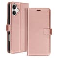 Miniatyrbild 1 av 4: Étui för iPhone 16 Plus Plånbok med Handledsrem Mayaxess Rosé Champagne